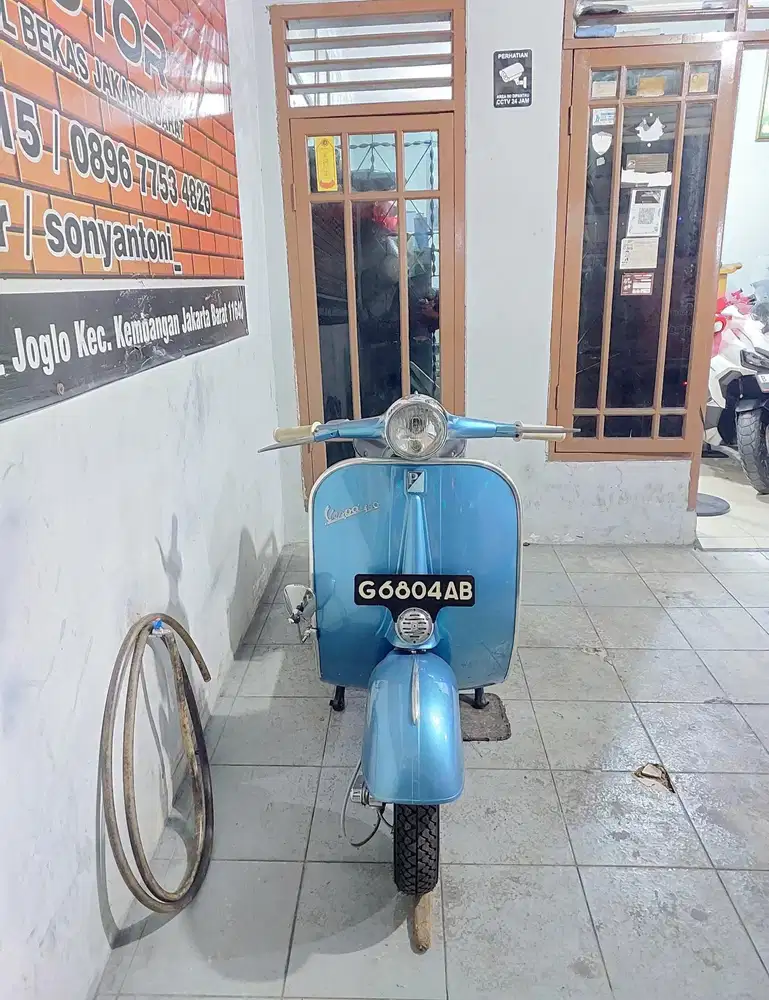 ISTIMEWA ANTIK! PIAGGIO VESPA VBB TAHUN 1962 WARNA BIRU ASLI