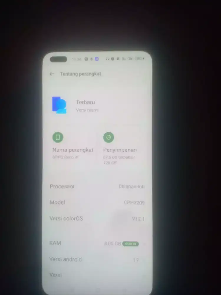 Oppo reno 4f no minus no ribet