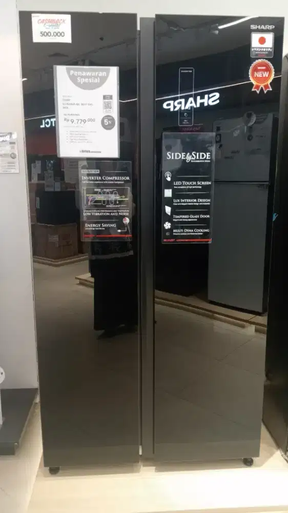 Promo kulkas Sharp side by side