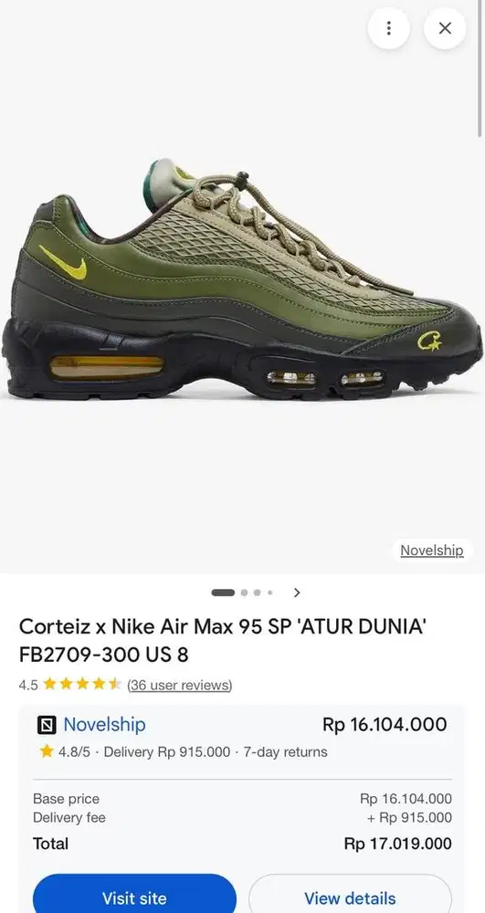 Corteiz X Nike airmax 95 SP rules the world