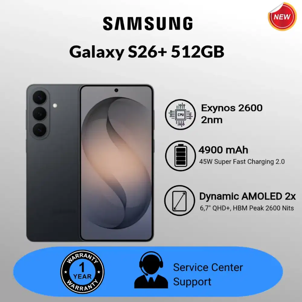 Samsung Galaxy S26+ 512gb resmi 1th SEIN Free Galaxy Buds Core