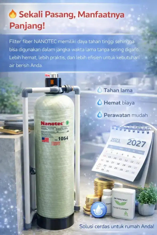 Filter Air Fiber Anti Karat & Bau – Wajib Punya di Rumah