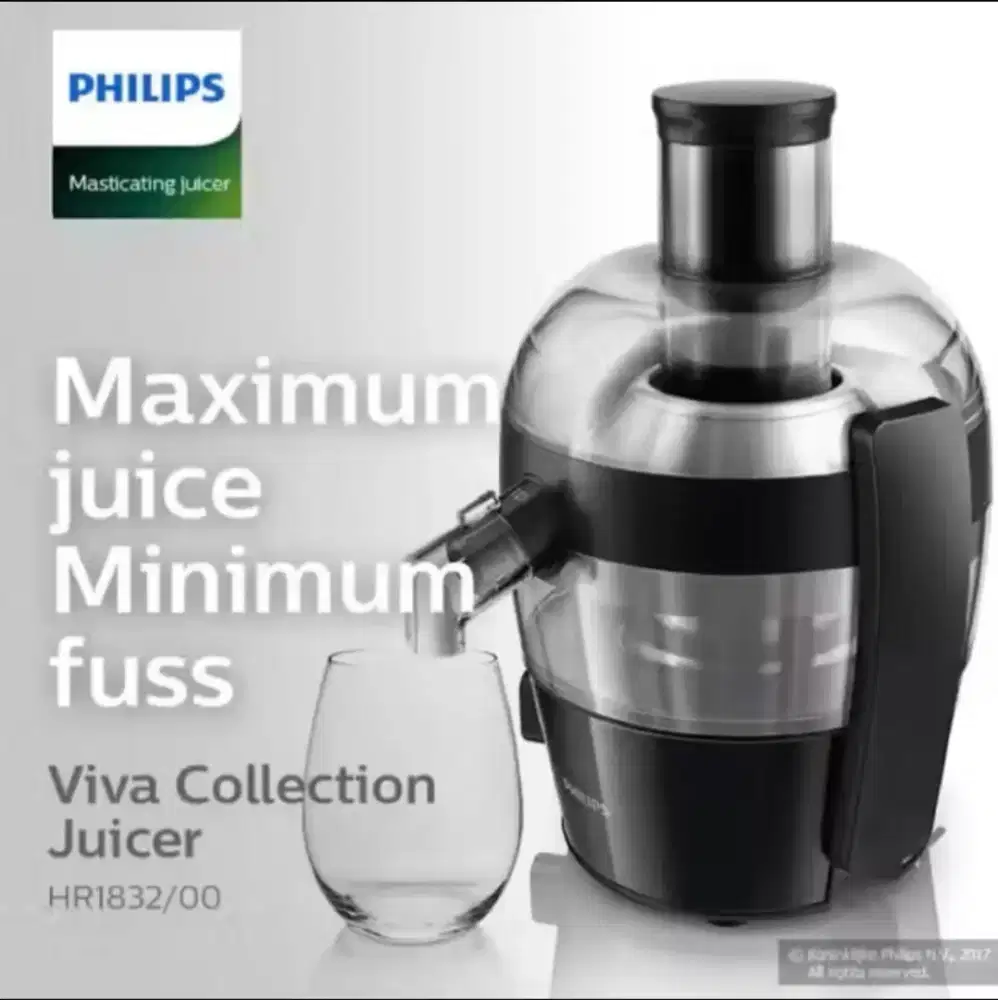 Philips Juicer Viva Collection HR1832 - Juicer Like New Siap Pakai
