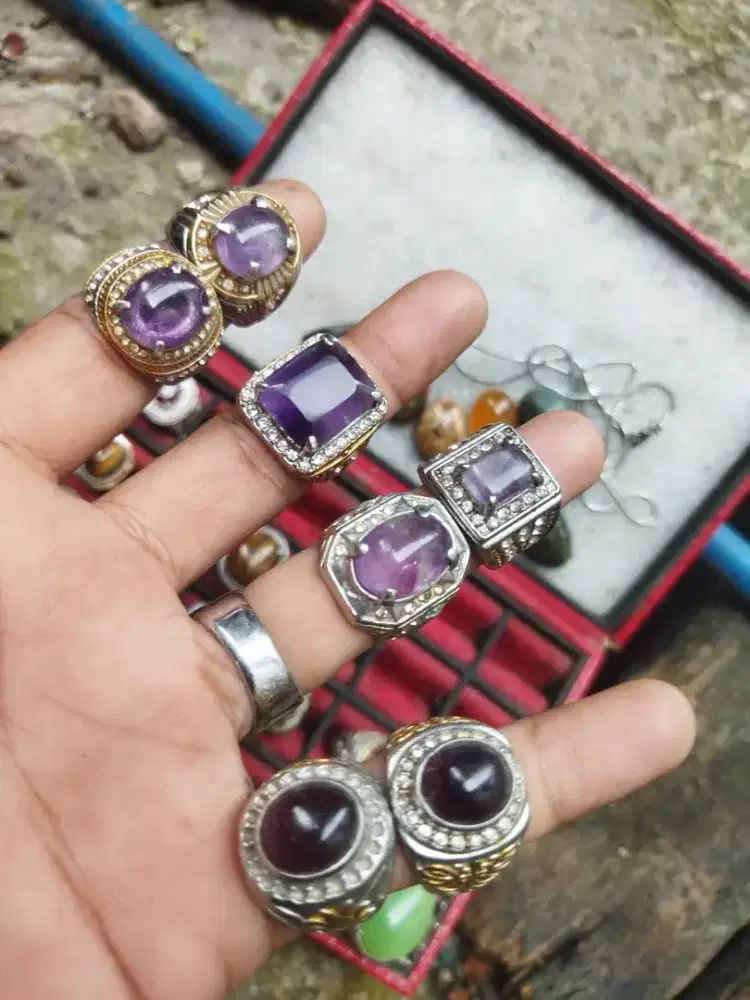 Batu cincin natural berbagai jenis