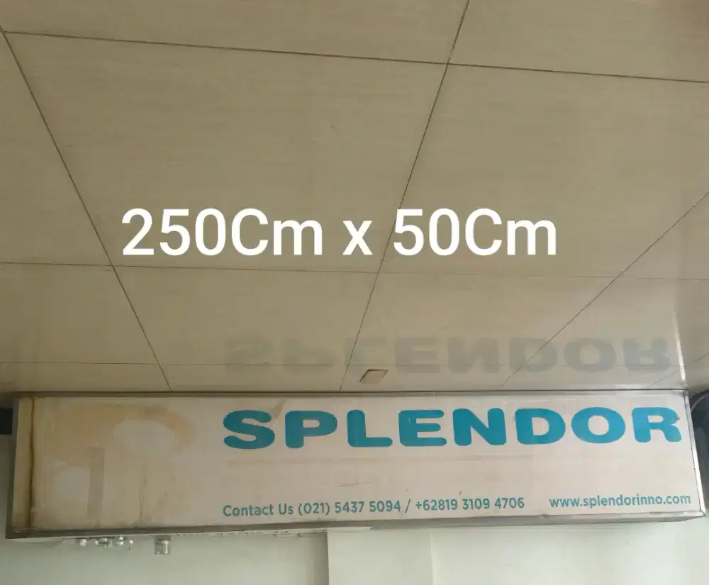 Papan Reklame ukuran 250cmx50cm