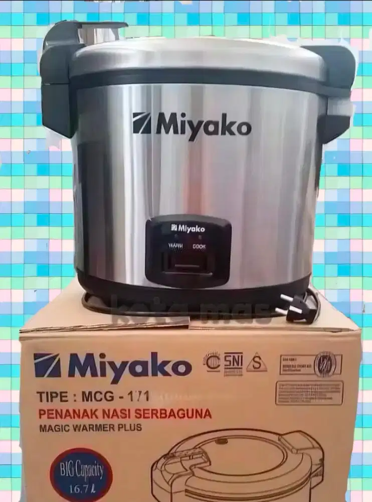 Magic Com Miyako MCG-171 Jumbo 16.7L – Like New Jarang Pakai!