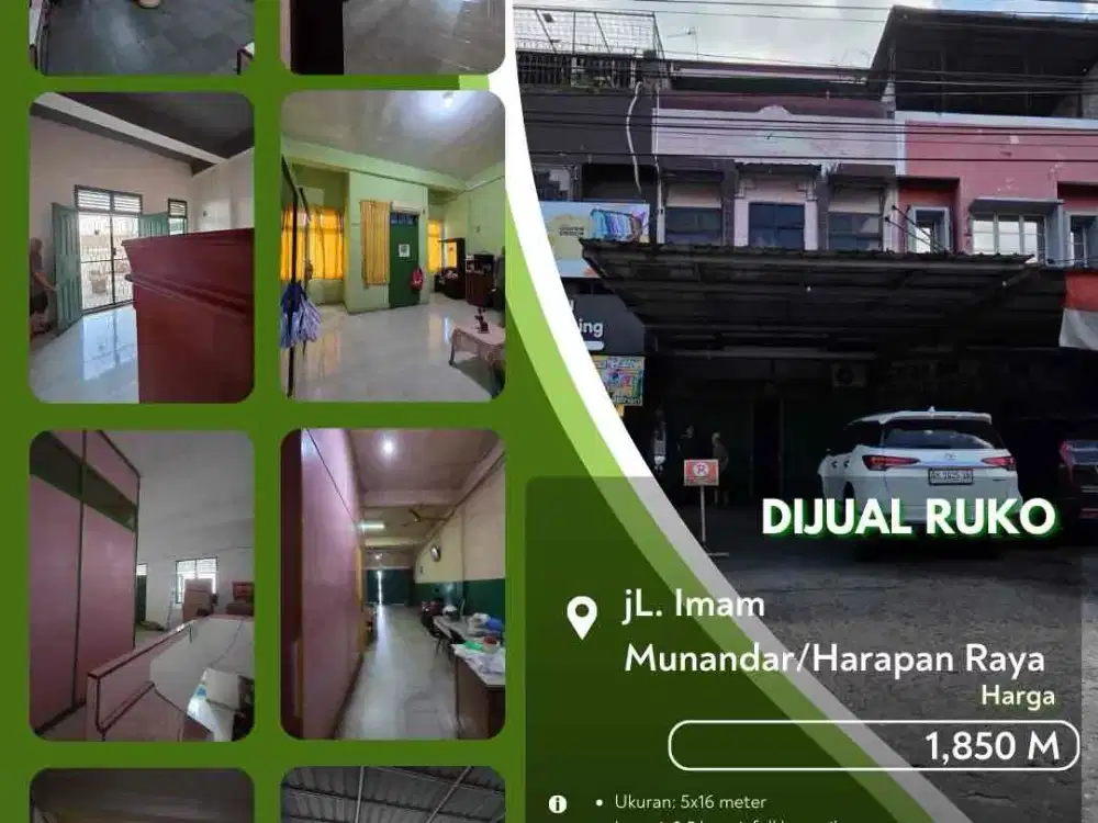 Dijual Ruko Cantik Jalan Imam Munandar Pekanbaru Kota Siap Usaha!