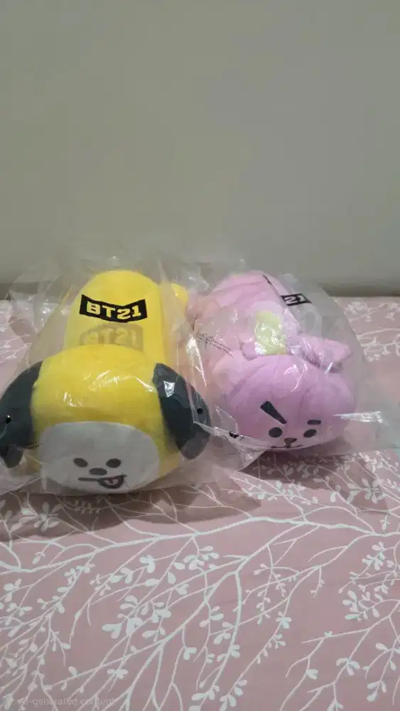 Boneka BT21 Ori Cooky dan Chimmy
