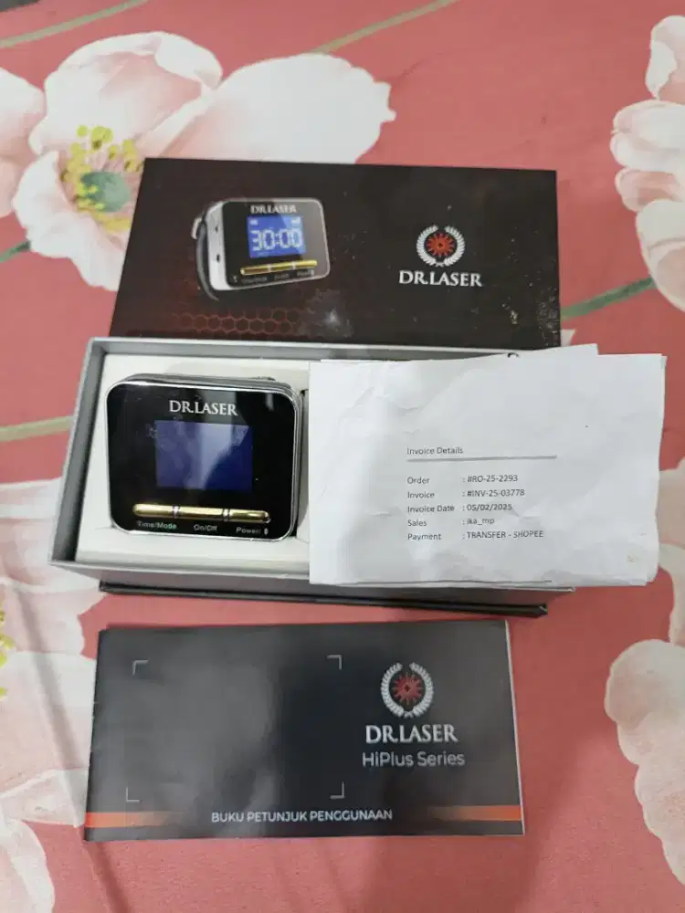Jam tangan kesehatan DR laser mulus lengkap