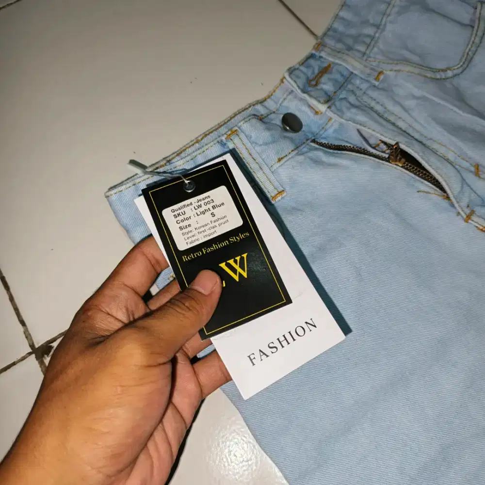 Celana jeans outfit pria/wanita