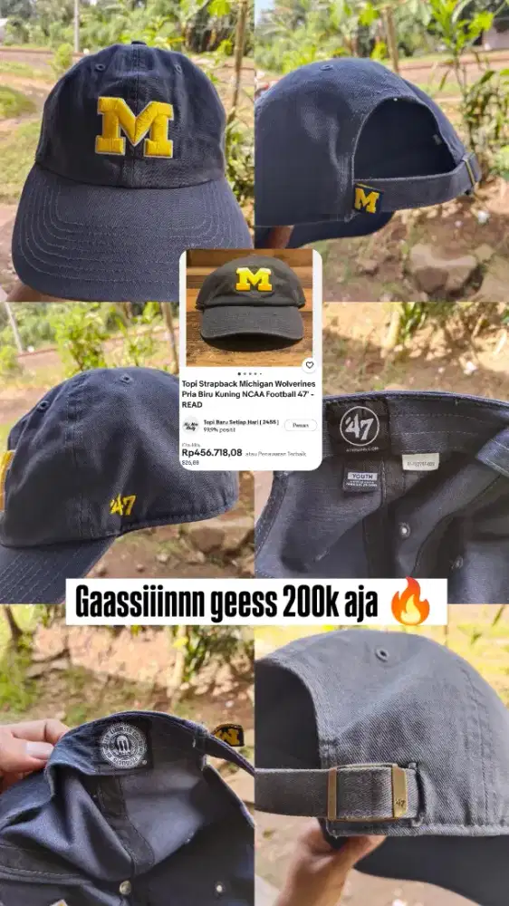 Topi michigan vintage