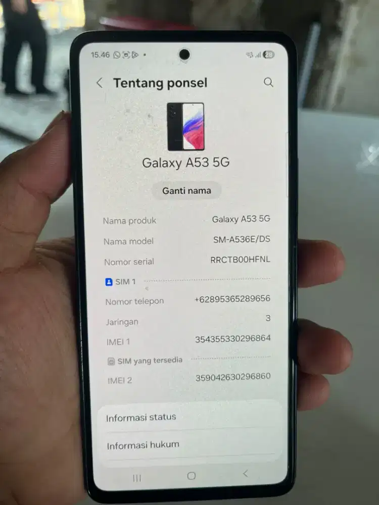 Samsung A 53 5g ram 8/128