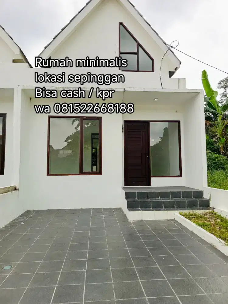 Rumah baru minimalis siap huni bonus kompor tanam dan tandon