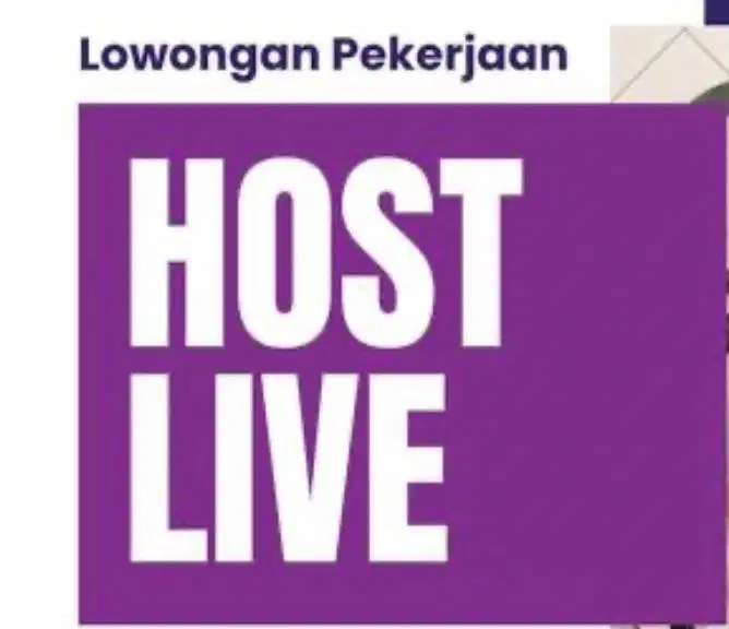 Lowongan kerja host live