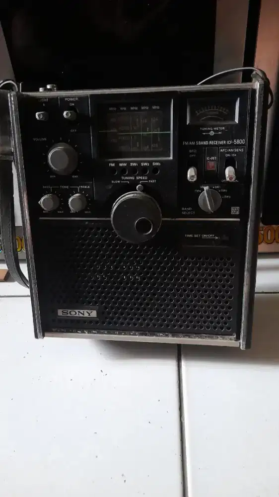 Radio militery sony icf-5800 vintage pajangan