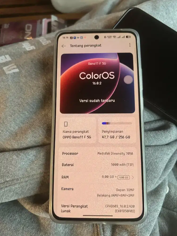 Oppo Reno 11 f 5G lengkap no minus mulus abis 
harting angkuttt