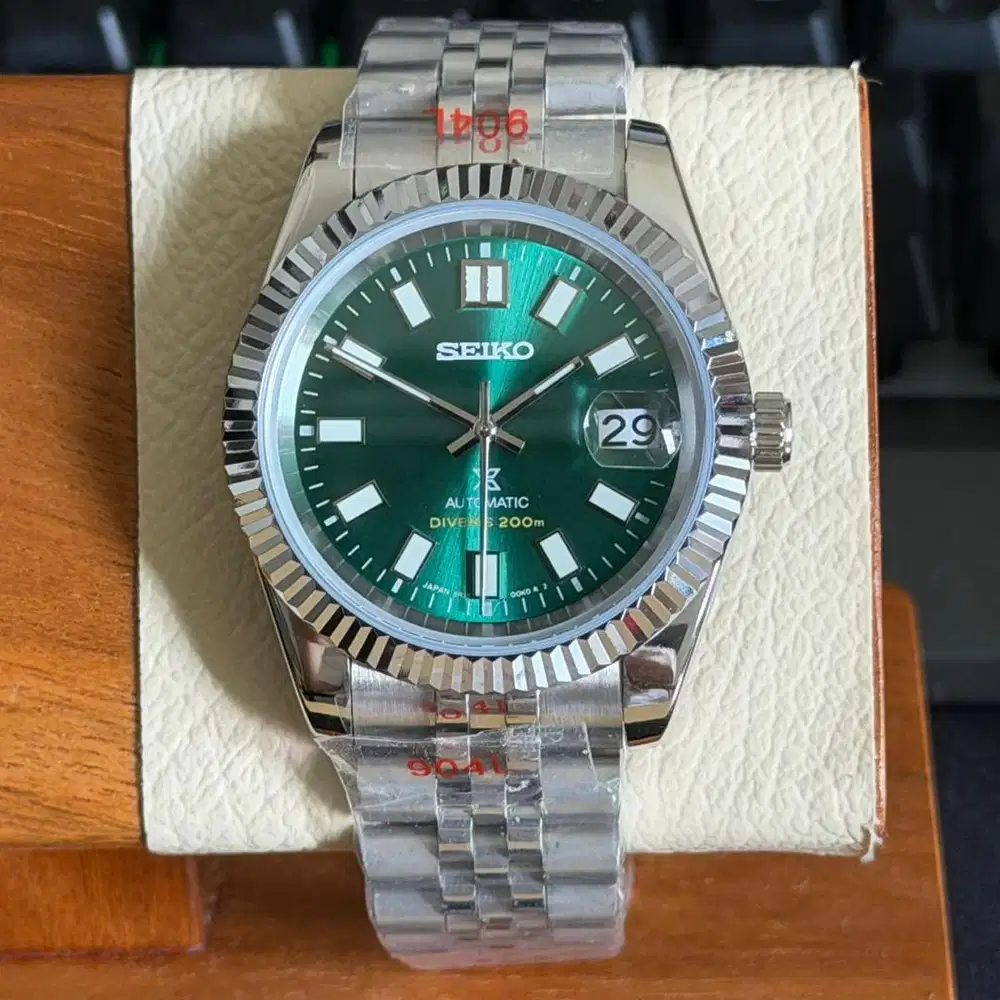 Seikomod Datejust Green Leaf NH35 Automatic Exclusive Built