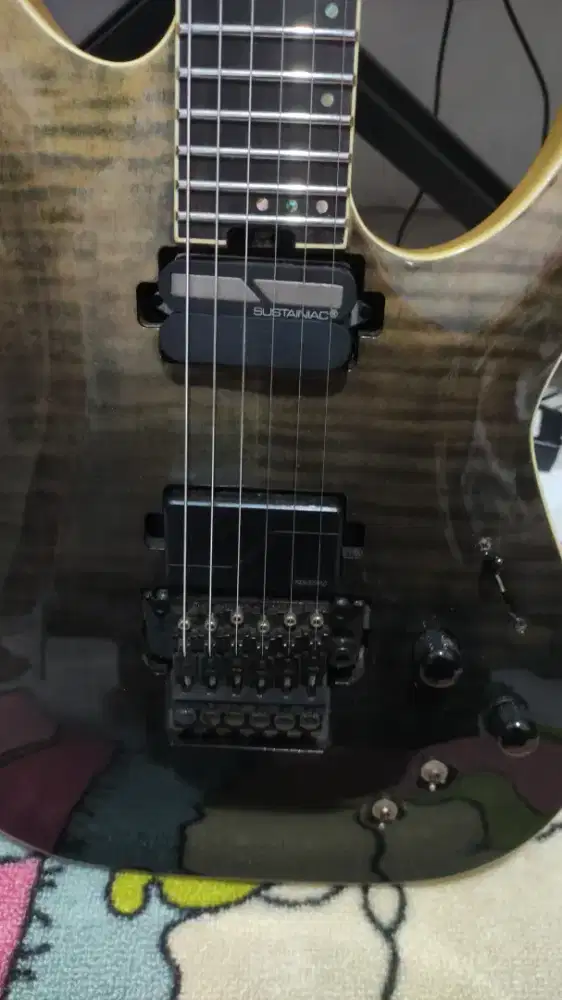 Jual gitar baru schecrer C-1 FR S SLS Elite in black fade burst