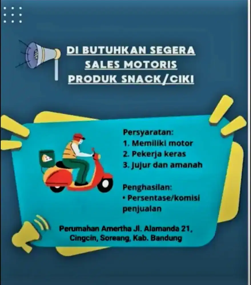 Di Butuhkan Sales canvas motoris