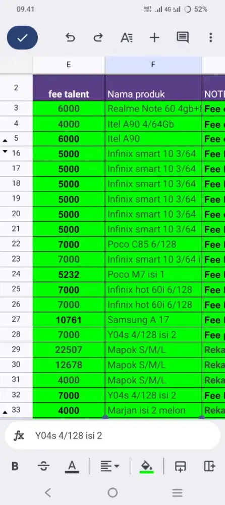 Freelance job cekout