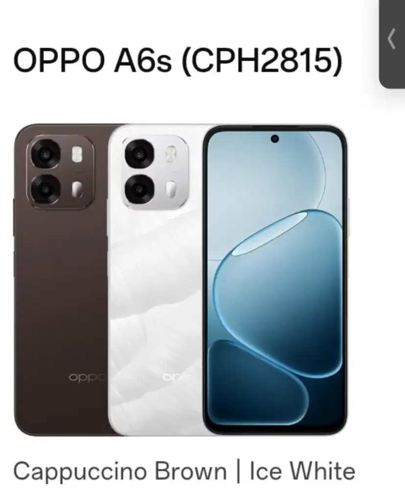 OPPO A6S NEW SERIES BISA CICILAN0% TANPA DP