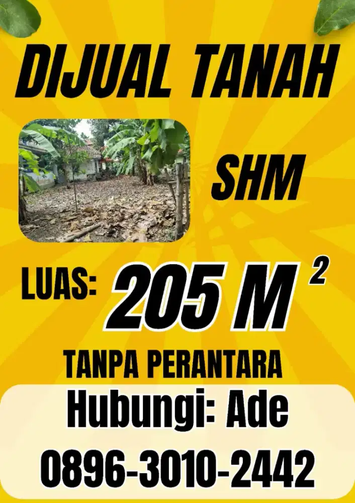 Tanah kebun kosong dekat jalan