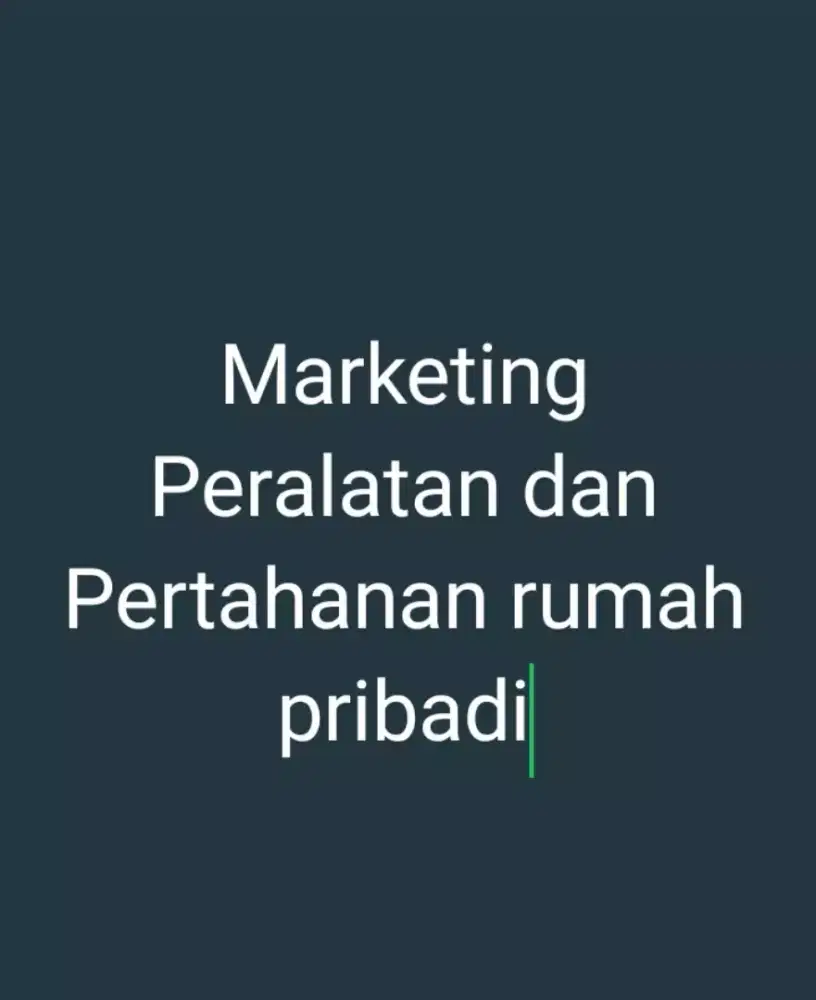 Lowongan Marketing Peralatan Survival