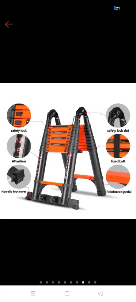 Jual Murah Tangga Teleskopik 5 Meter