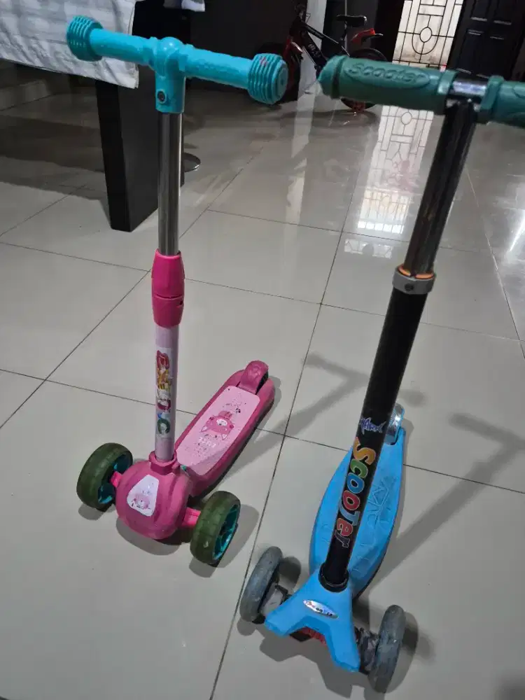 Skuter anak dan stroller 3 roda