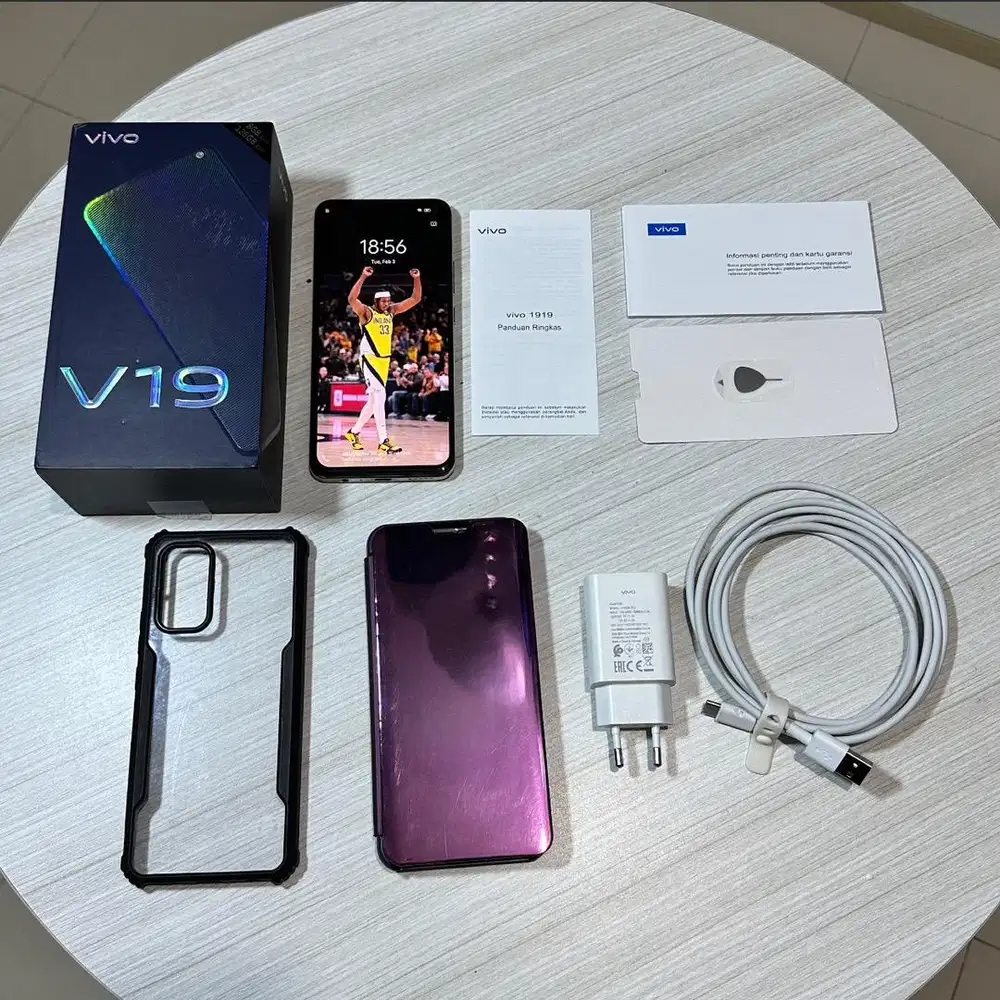Vivo V19 8/128  full set mulus