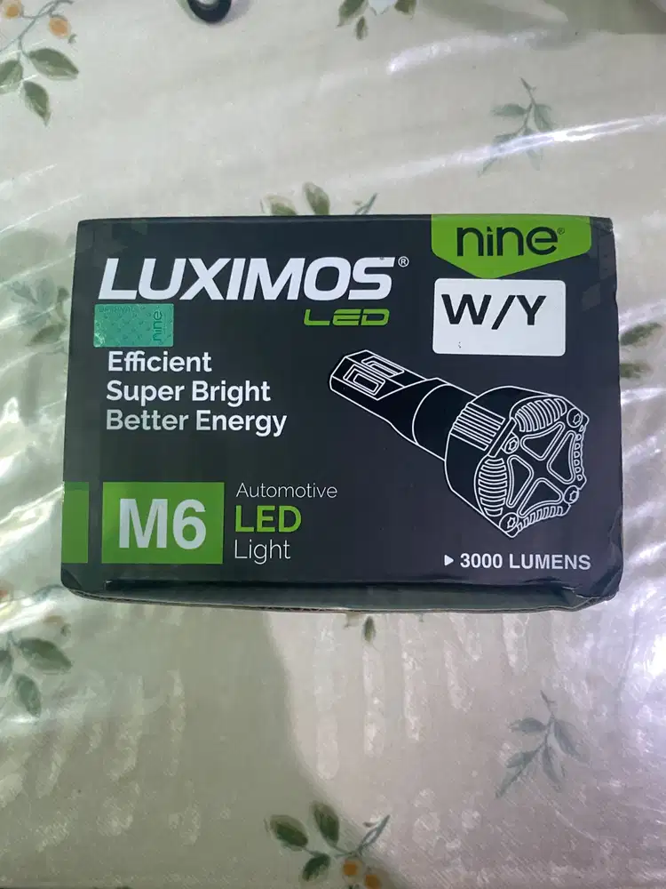 LAMPU UTAMA MOTOR LED 6 SISI 2 WARNA AC DC WHITE YELLOW MOTOR ECO9