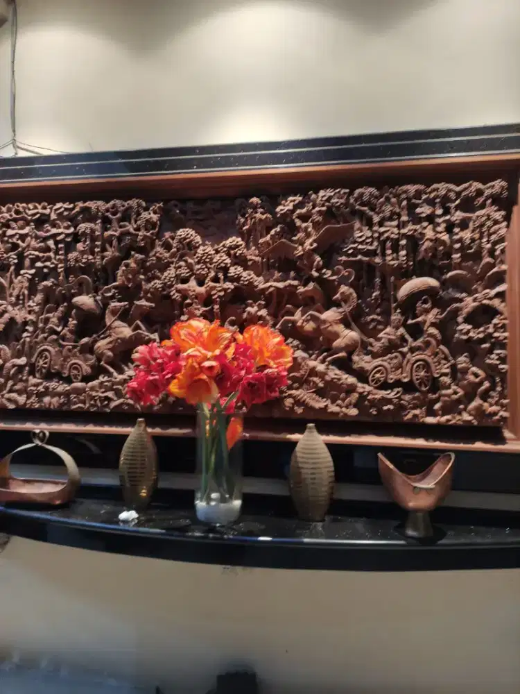 Reliet besar kisah ramayana ukuran bali