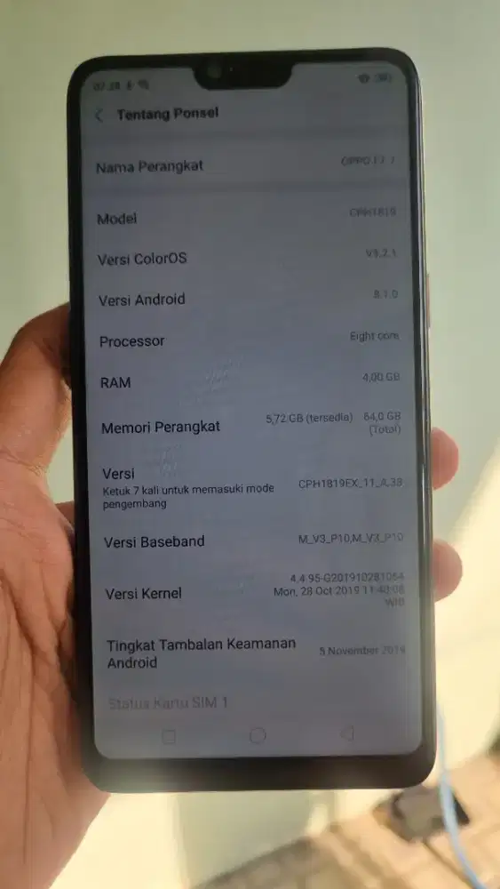 Oppo f7 4/64 mulus Murah