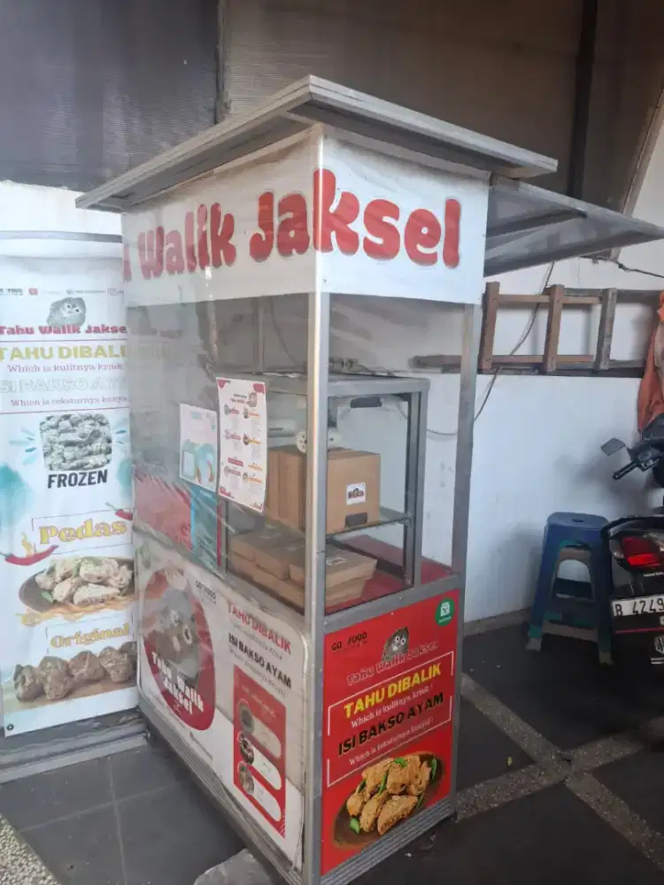 Gerobak Etalase Alumunium