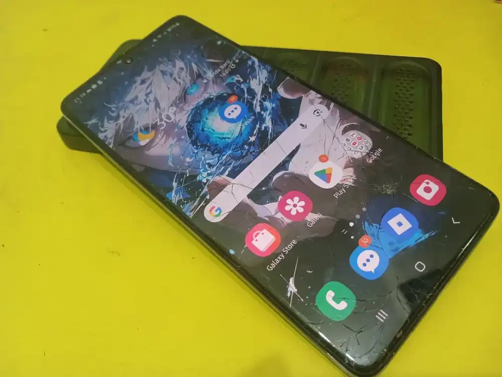 Samsung a71 ram 8/128 nfc fingerprint di layar