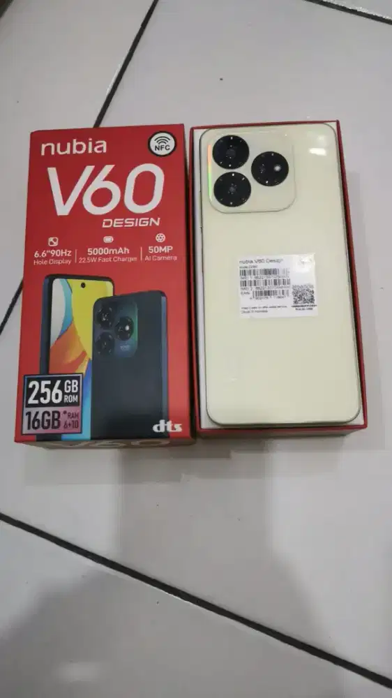 Nubia V60 ram 6/256