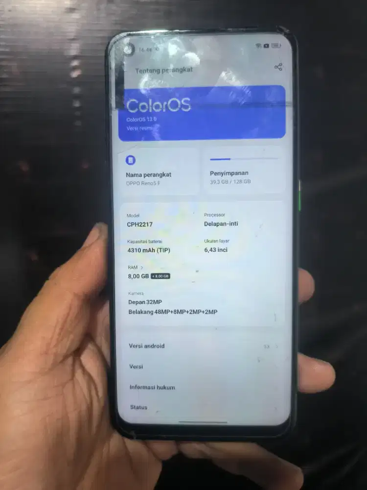 OPPO RENO 5F second