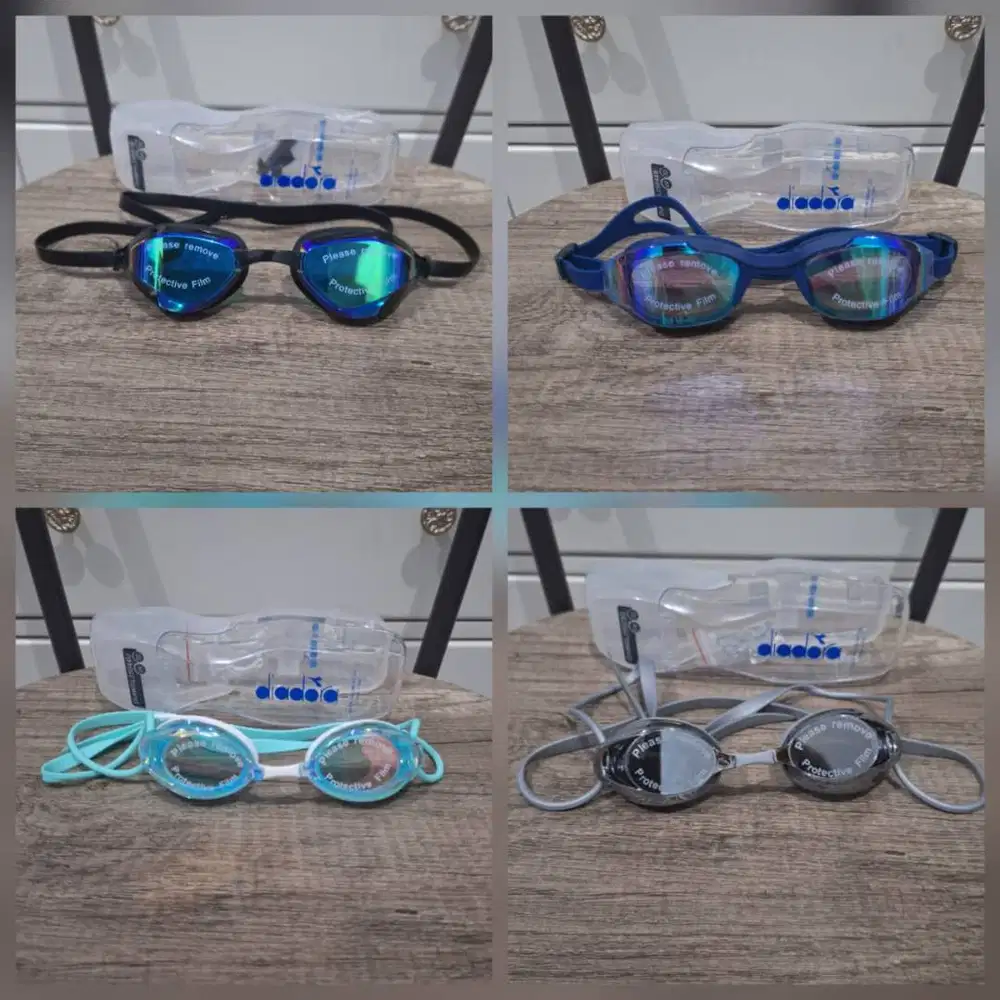 Kacamata Renang DIADORA - DIA Men Adult Mirror Coated Goggles with UV