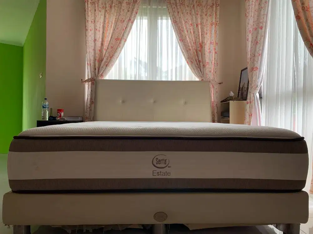 SERTA Estate 180 x 180 cm Headboard Cream SERTA USA