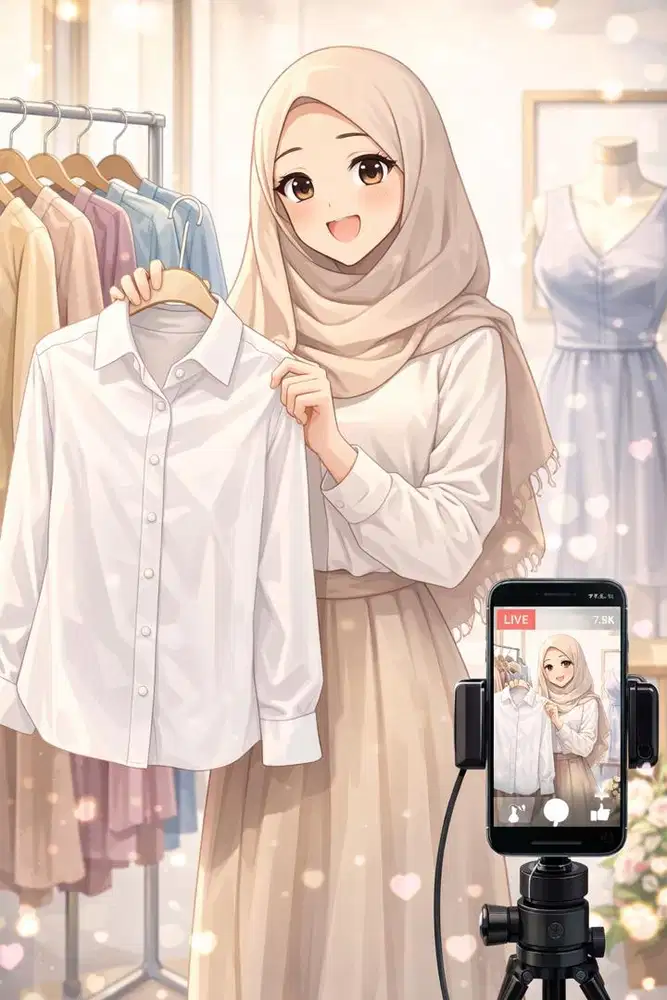 HOST LIVE FASHION WANITA