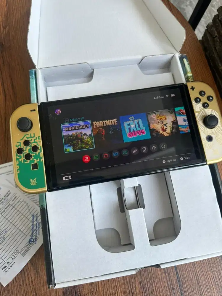 Nintendo Switch OLED OFW Zelda Edition Fullset Original Like New