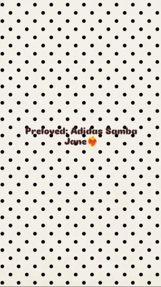 preloved sepatu Adidas Samba Jane :∆