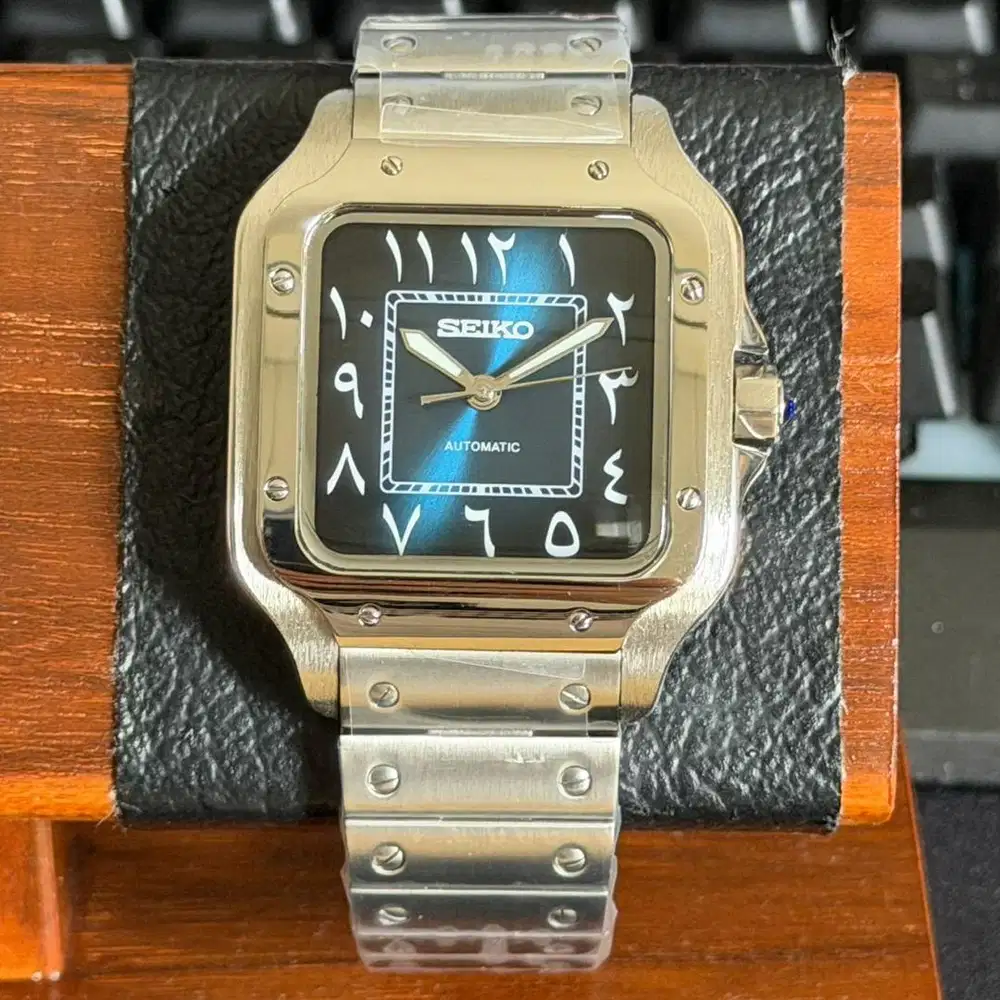Seikomod Santos Blue Arabic NH35 Automatic