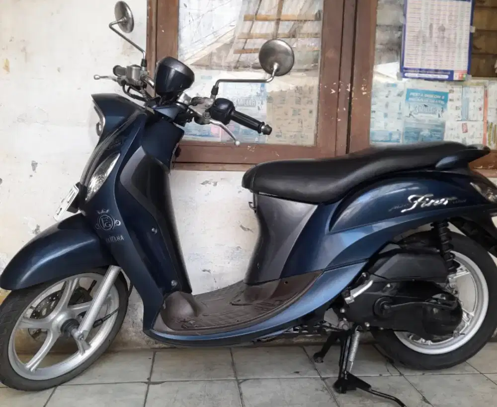 Yamaha Fino grande 2017 blue core 125 iss cw asli biru B dku pusat