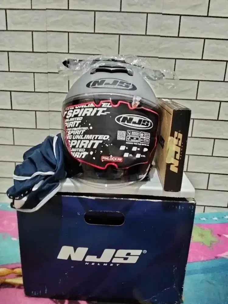Jual helm NJS KAIROZ Abu2 doff