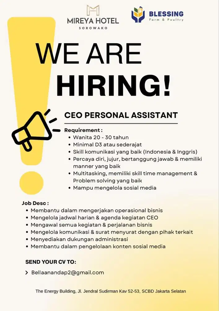 CEO PERSONAL ASSISTANT