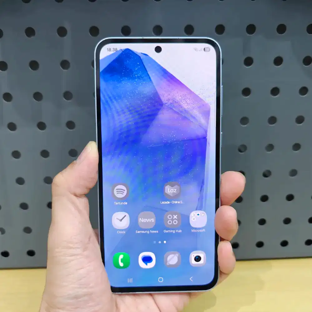 Samsung Galaxy A55 5G RAM 8GB / 256GB Ice Blue – Mulus Lengkap