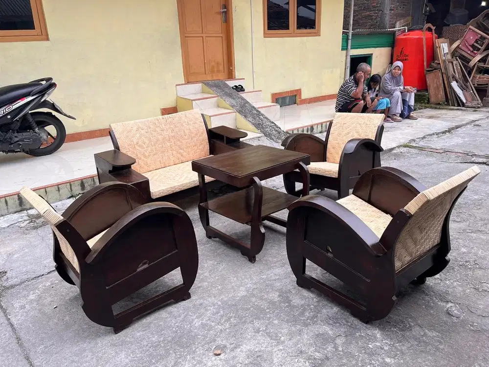 Kursi Sedan Babon angkrem kursi Klasik vintage