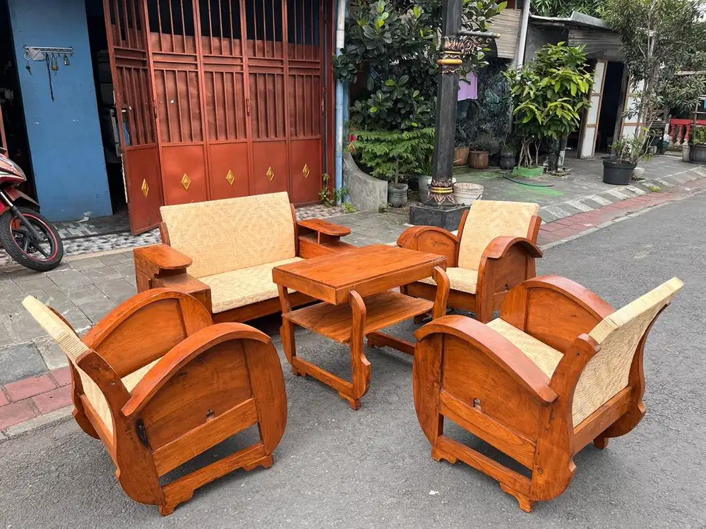 Kursi Sedan Babon angkrem kursi Klasik vintage