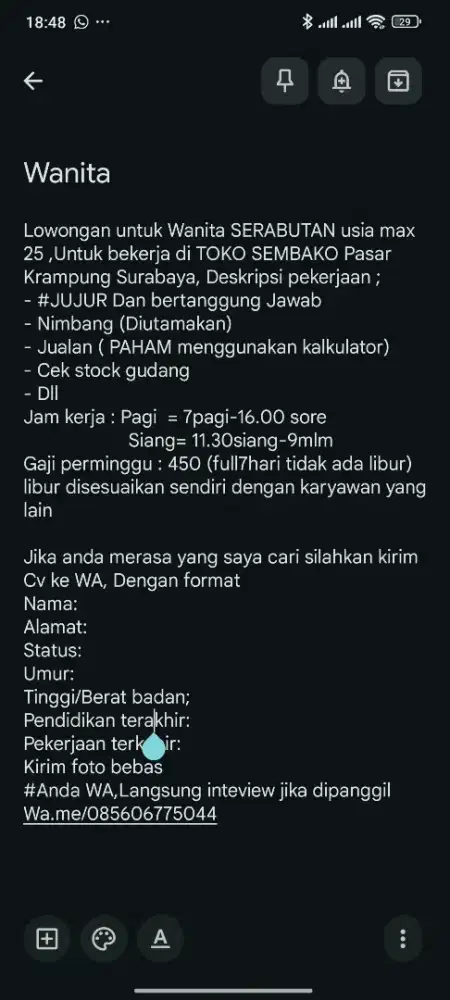 Lowongan kerja serabutan